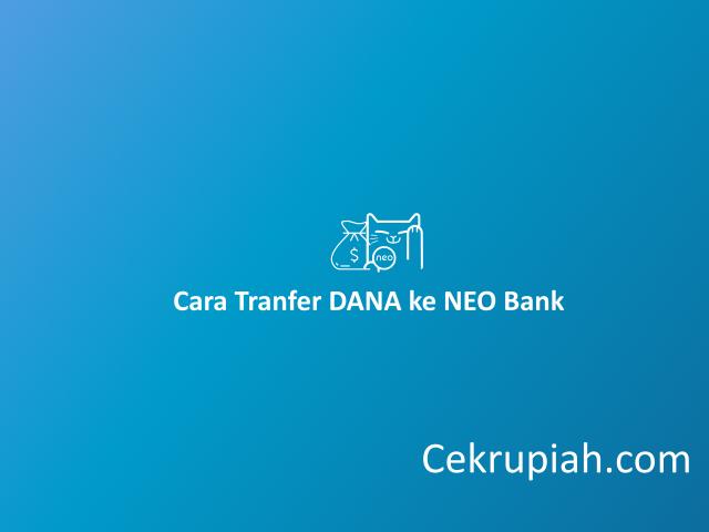 cara transfer dana ke neo bank