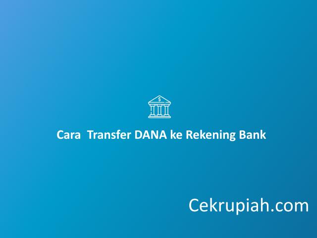 cara transfer dana ke rekening bank