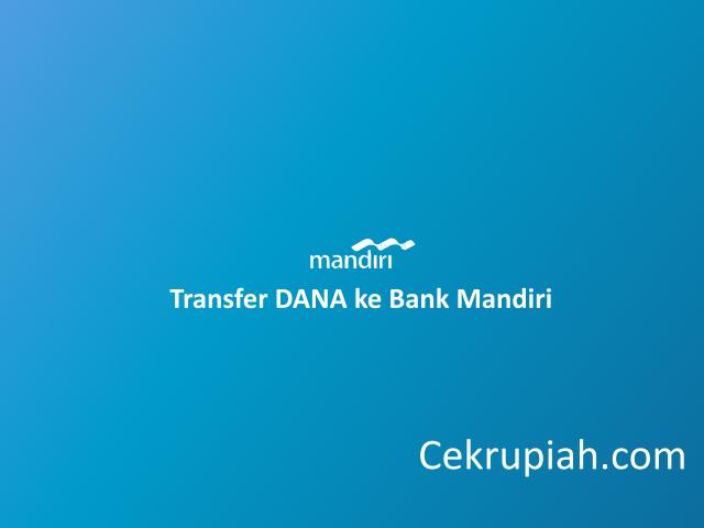 cara transfer dana ke bank mandiri