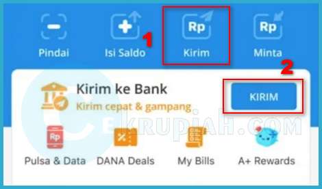 Cara Transfer DANA ke Bank Mandiri 2025